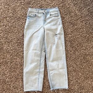 Stylish Light Blue Distressed Women Jeans